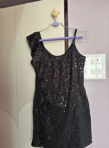 Sparkly Black Mini Dress