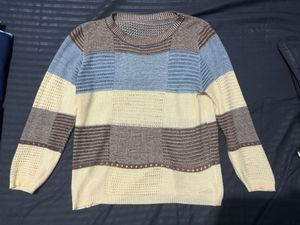 Patchwork Knit Sweater