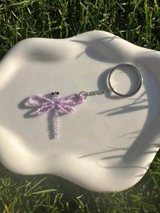 Beaded Dragonfly Keychain