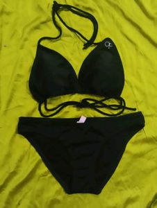 Black Bikini Bra panty set