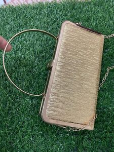 Golden Fancy Clutch