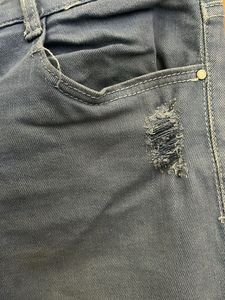 Zara Light Blue Distressed Denim Jeans