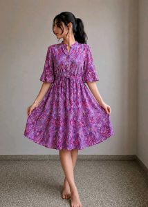 Floral Print Midi Dress