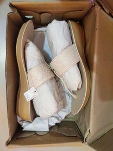 Brand New Aurelia Beige Flat Sandals