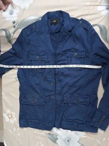 Blue Casual Jacket