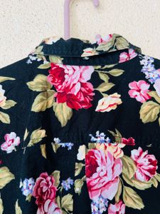 Floral Print Long Sleeve Shirt