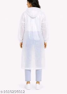 White Transparent Raincoat