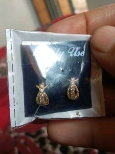 Elegant Flower &amp; Bow Earrings 3 pis Set