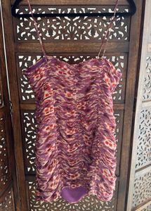 Zara Brand New Floral Cutout Sexy Mini Dress