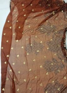 black and brown anarkali