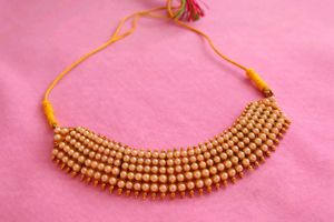 Golden Beaded Necklace