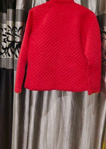 Red Jacket With Golden Chain .