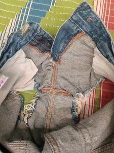 Distressed Denim Shorts