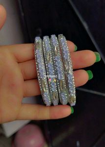 Sparkling Crystal Bangles Set