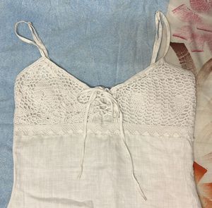 White Lace Cami Top