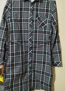 Classic Plaid Shirt Dress from canada