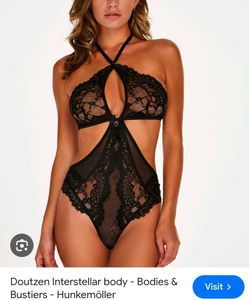 Elegant Black Lace  Bodysuit