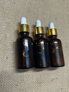 Set Of 3 Unused Empty Dropper Bottles