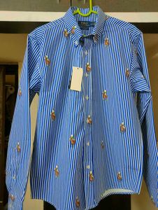 NEW RALPH LAUREN PRINTED LOGO SHIRT