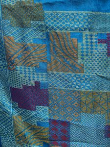 Turquoise blue Silk Skirt with Dupatta