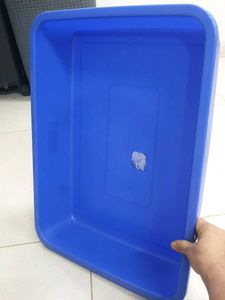 Durable Blue Plastic Storage Bin