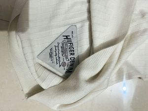TommyHilfiger Classic White Mock Neck Sweater