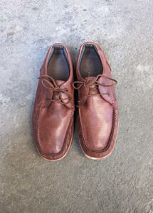 hush puppies Men's Brown Leather Casual Shoes