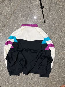 Retro 80s USA colorblock Windbreaker Jacket