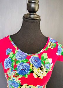 Vibrant Floral Crop Top