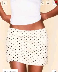 Chic Polka Dot Mini Skirt
