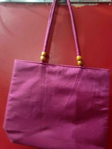 Embroidered Elephant Tote Bag