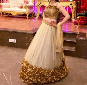 Golden Lehenga Choli