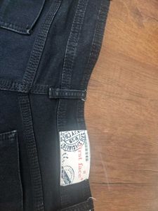Stylish Black Denim Bermuda Shorts