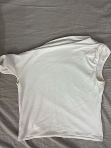 Chic White One-Shoulder Top
