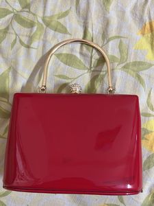 Chic Red Patent Evening Clutch