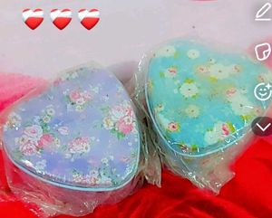 Floral Heart-Shaped Decorative Boxes