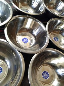 Set of 10 Stainless Steel Mixing Bowls