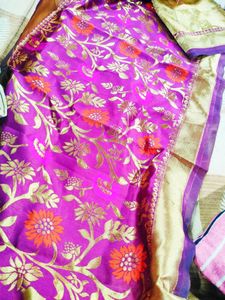 Floral Banarasi Silk Dupatta