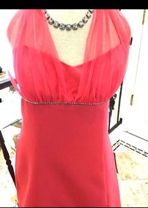 Elegant Pink Maxi Dress( offers are accepted )