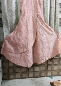 Beautiful Pink Embellished Ethnic Gown xxl size