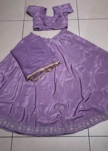 Beautiful Lavender Lehenga Choli Set