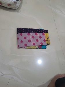 Vibrant Polka Dot Saree