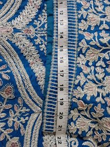 Elegant Blue Embroidered Lehenga Choli
