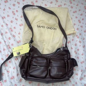 Samo Ondoh Dark Brown Shoulder Bag