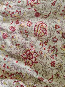 Floral Print Cotton Dress Material