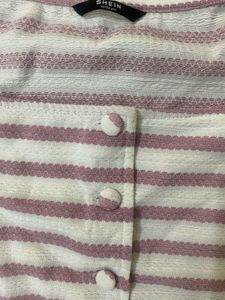 Striped Square Neck Sleeveless Top