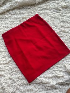 Forever21 High Waisted Red Bodycon Skirt