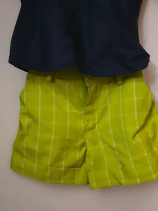 Partywear Boys Shirt Short Set