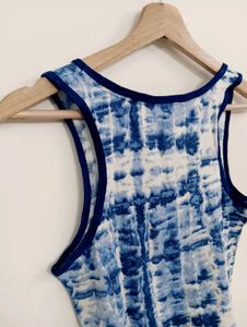 Blue Tie-Dye Tank Top