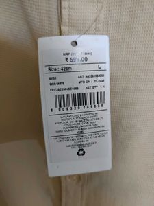 New Shein Brand Mens Full Sleeves Cotton Shirt